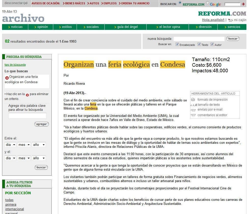 Reforma Ciudad Web